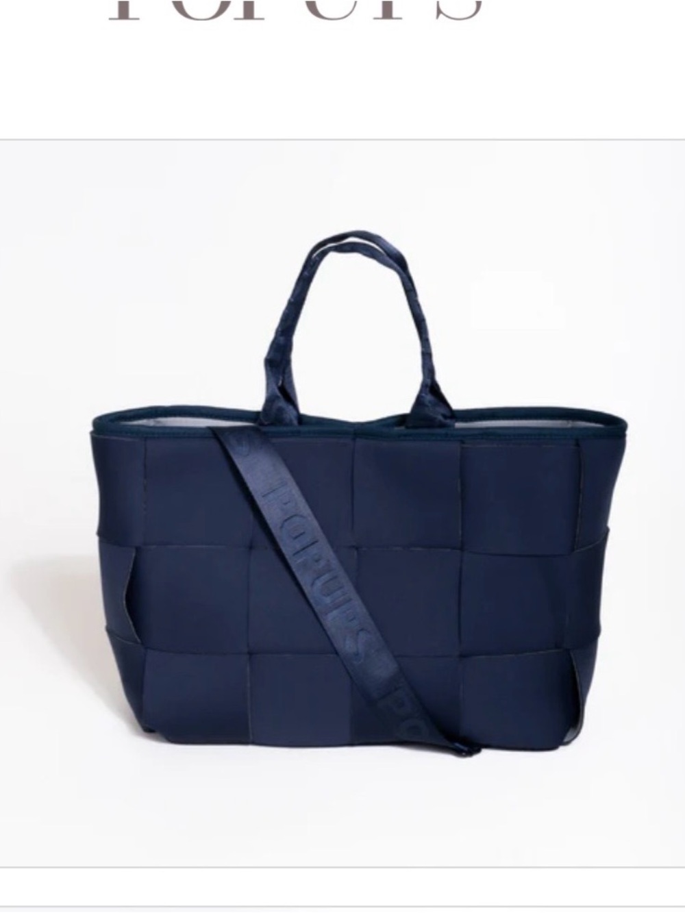NWOT PopUp Neoprene tote bag.